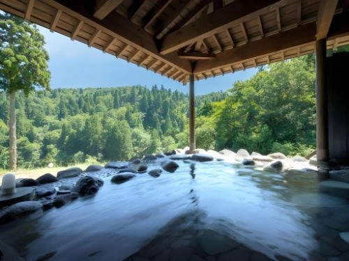 Takimikan open air bath