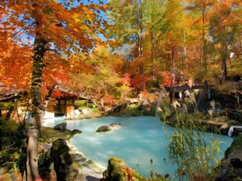 Awanoyu open air bath