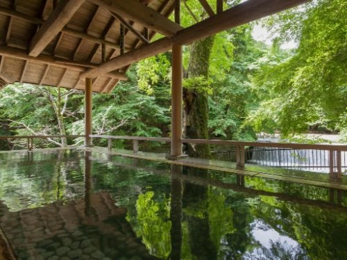 Shima Tamura Ryokan open air bath
