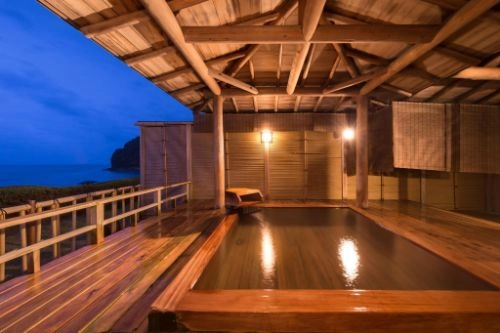 Ryokan Bousui open air bath2